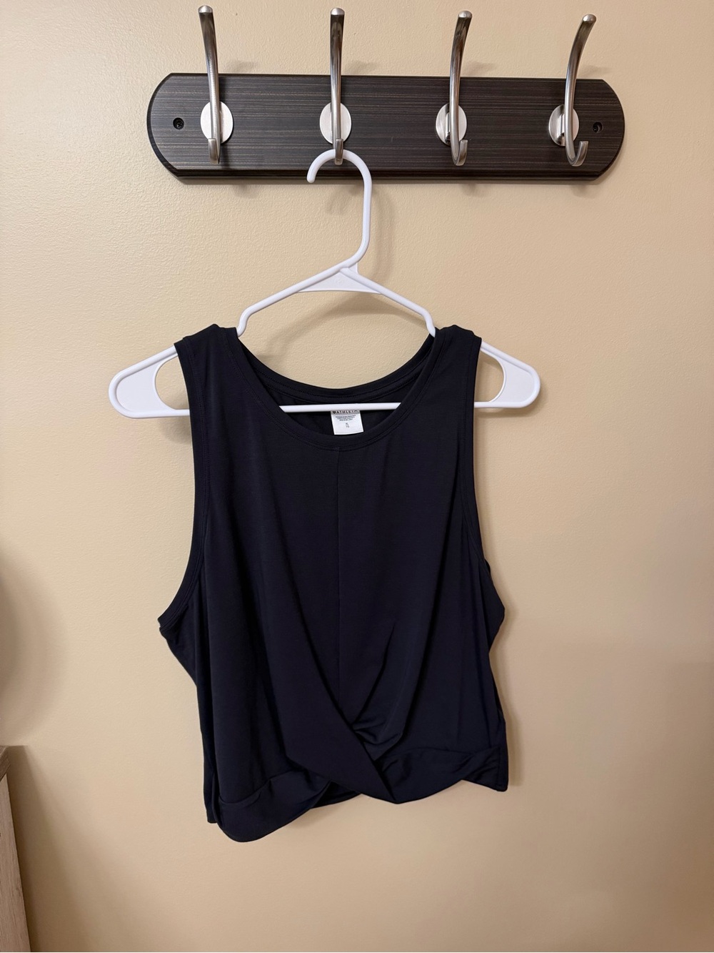 Athleta Black Twist-Front Tank Top